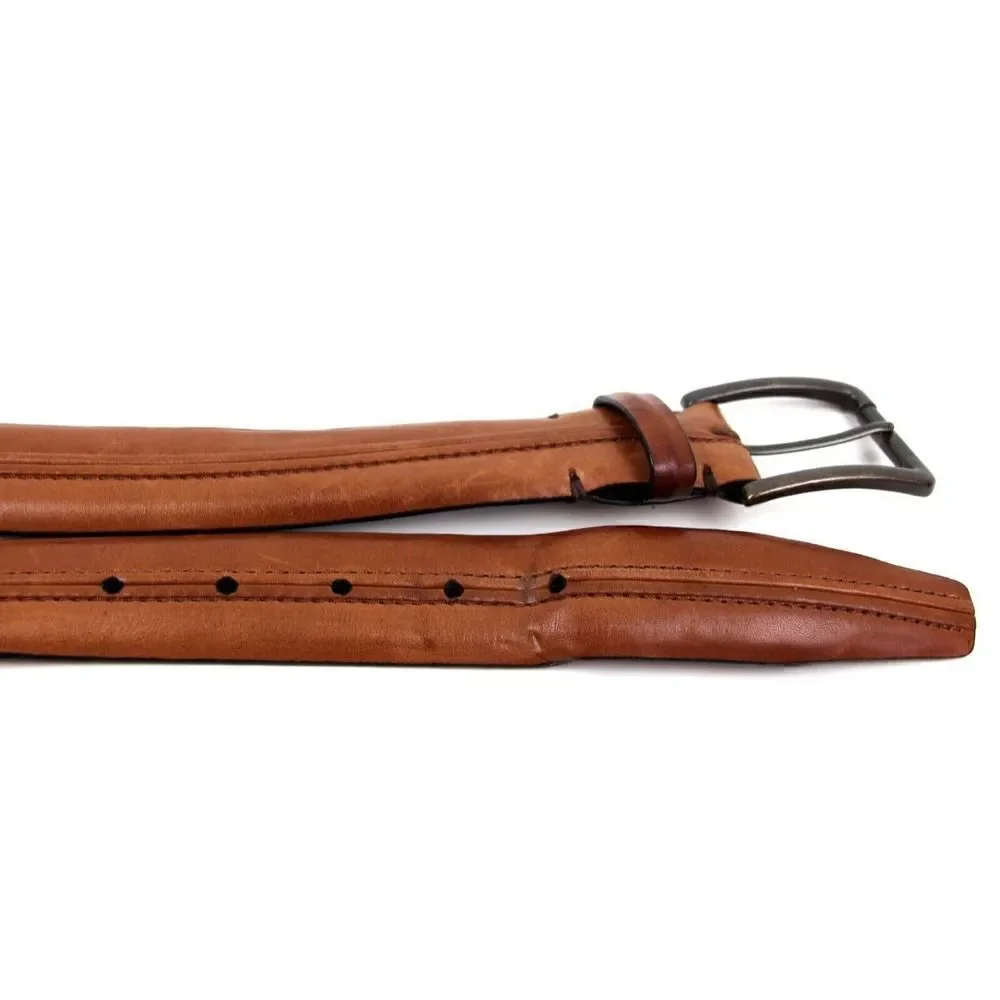 WILL Leather Goods TAN BROWN GENUINE LEATHER 1 3/8